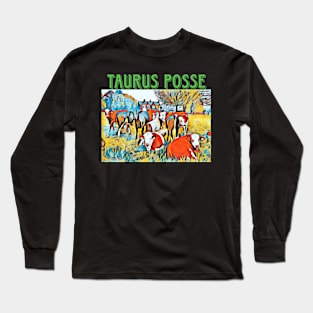 Taurus Posse Abstract - Front Long Sleeve T-Shirt